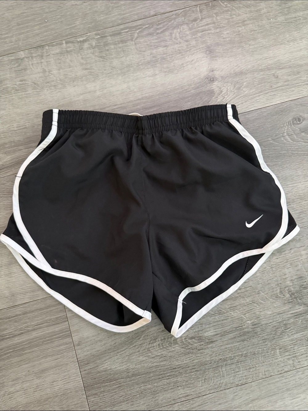 Nike Women’s Black Athletic Shorts with White Trim
